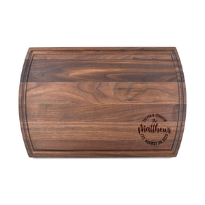 WOOD CUTTING BOARD WITH JUICE GROOVE