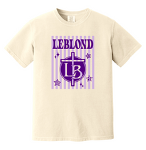 Load image into Gallery viewer, Bishop LeBlond Striped Comfort Color Tee (Wall Print #44)