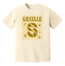 Load image into Gallery viewer, Savannah Striped Comfort Color Tee (Wall Print #56)