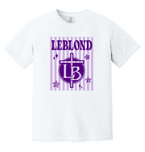 Load image into Gallery viewer, Bishop LeBlond Striped Comfort Color Tee (Wall Print #44)