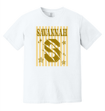 Load image into Gallery viewer, Savannah Striped Comfort Color Tee (Wall Print #56)