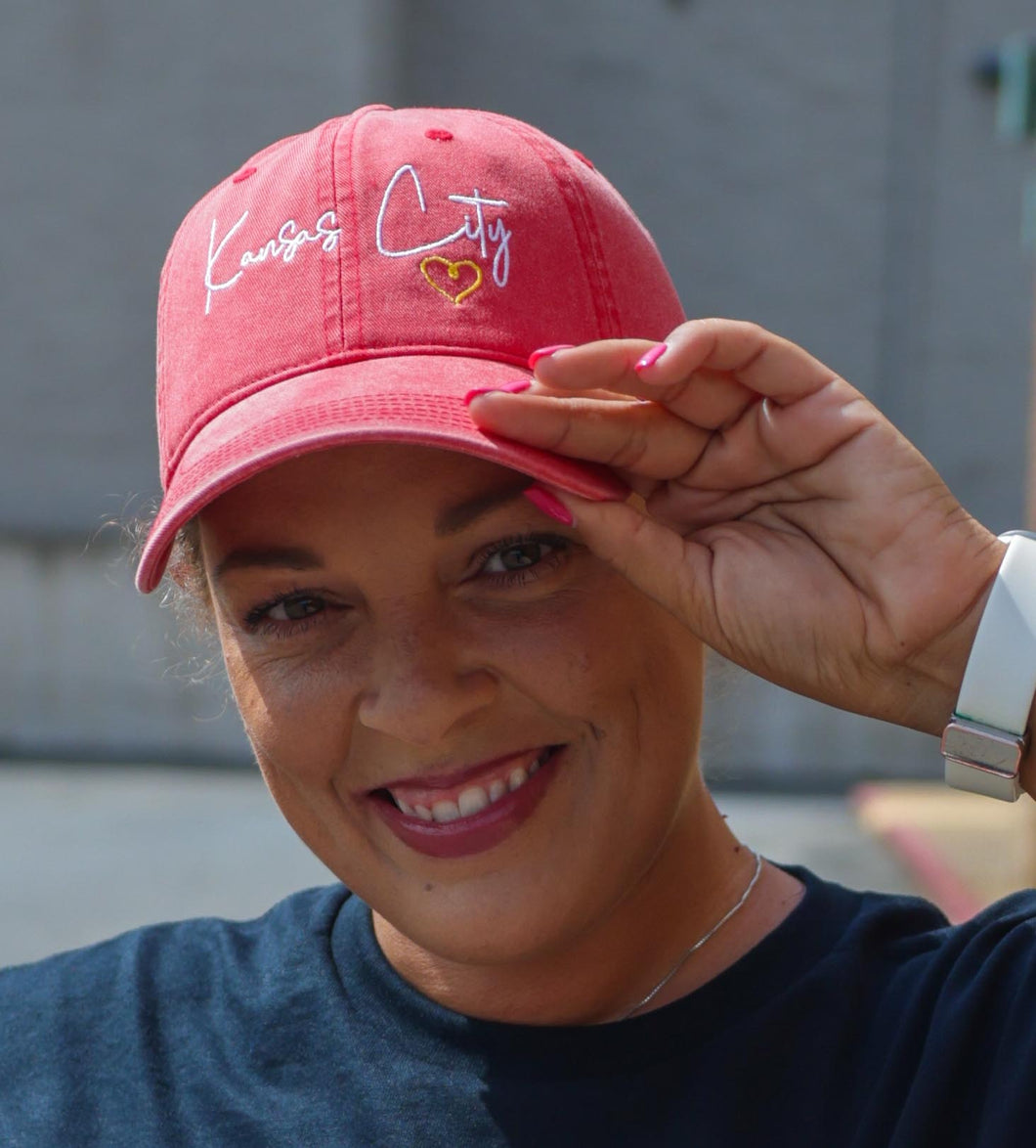 Red Kansas City Adjustable Hat