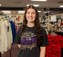 Load image into Gallery viewer, Let's Groove Tonight Sparkly Tee | Earth, Wind &amp; Fire Inspired