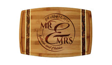 Load image into Gallery viewer, 18&quot; Bamboo with Marble Inlay, Mr and Mrs