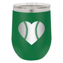 Load image into Gallery viewer, Baseball Heart Wine Tumbler