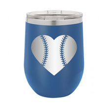 Load image into Gallery viewer, Baseball Heart Wine Tumbler
