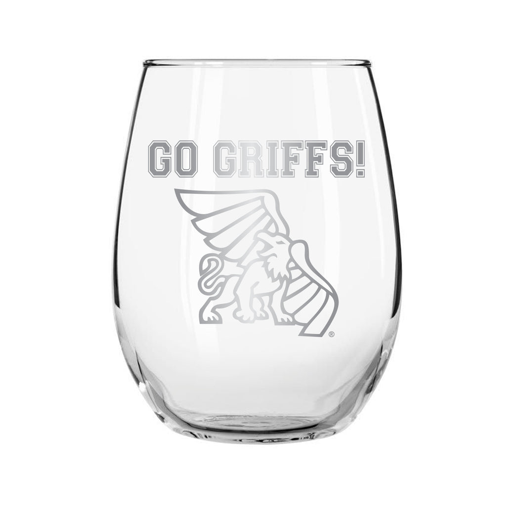 Go Griffs Stemless Wine Glass