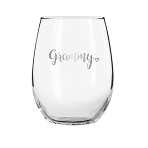 Grammy Stemless Wine Glass