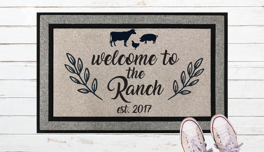 Welcome to the Ranch Door Mat